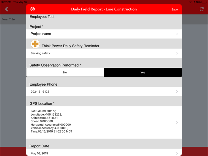 Think Power LOGS -Collect Data