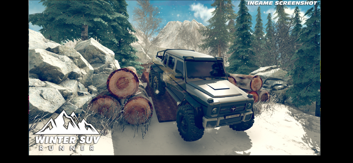 Winter SUV Mountains Runner