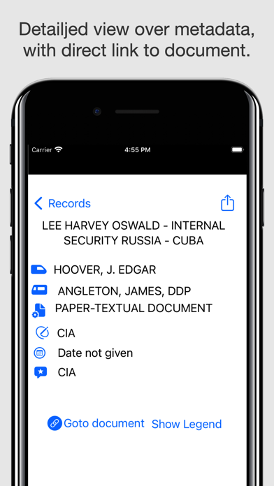 JFK Case Papers Screenshot