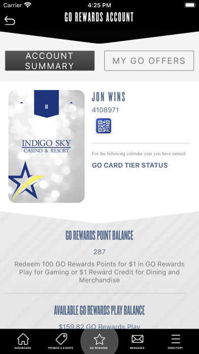 Indigo Sky & Outpost Casinos Screenshot