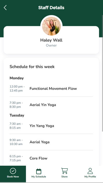 Screenshot 2 of Shift Yoga Collective App