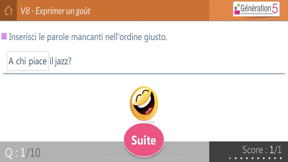 #8. Mémo italien A1-A2 (iOS) Podle: Génération 5