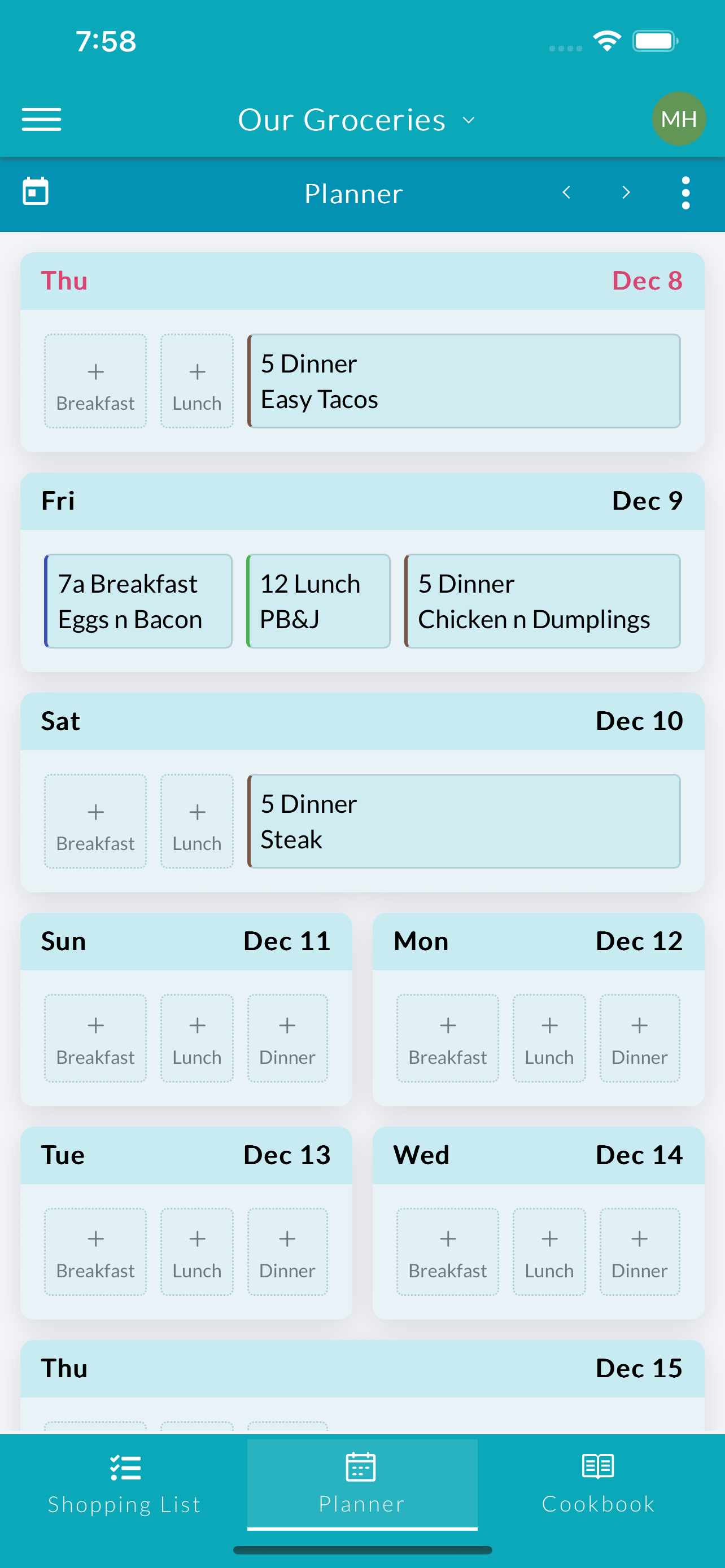 Grocery Board