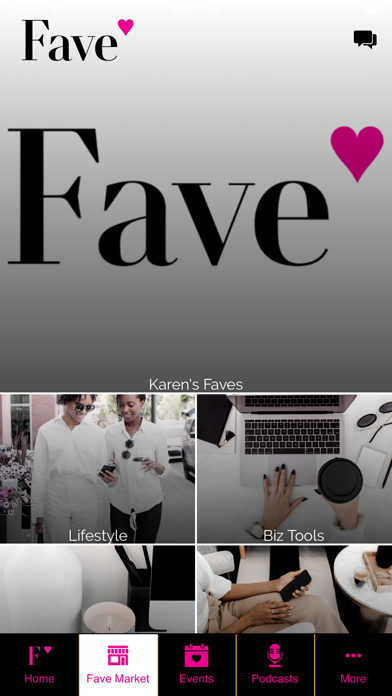 Fave Lifestyles Screenshot