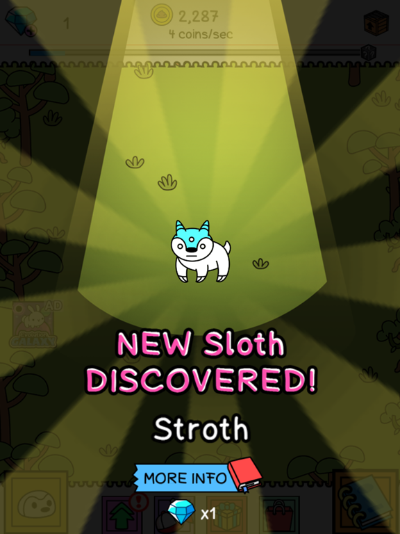 Sloth Evolution: Merge Game iPad screenshot 2 - Games app