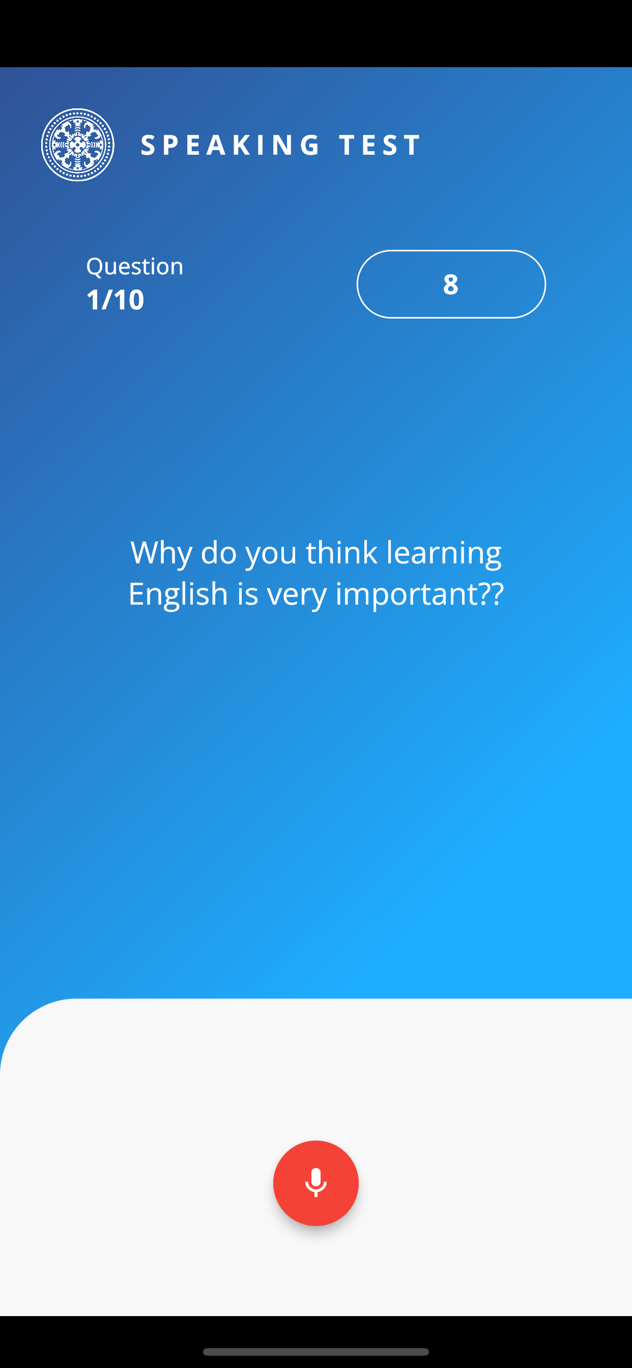 Speaking Test
