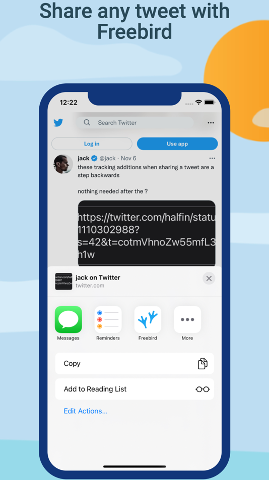 #2. Freebird - Private Tweet Links (iOS) 由: Happilys, LLC