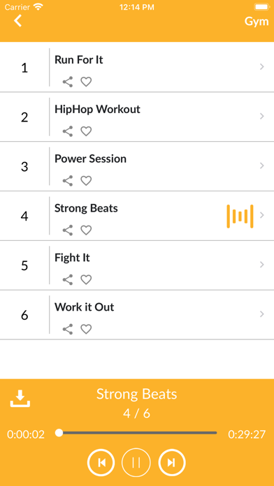 Music for Workout Sport & Gym Screenshot