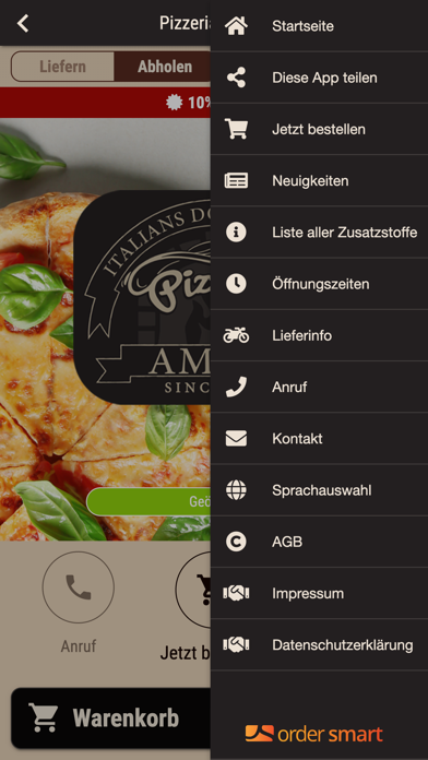 Pizzeria Amico Screenshot