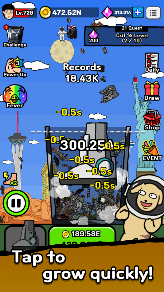 #4. Trash King: Clicker Games (iOS) 由: Lunosoft Inc.