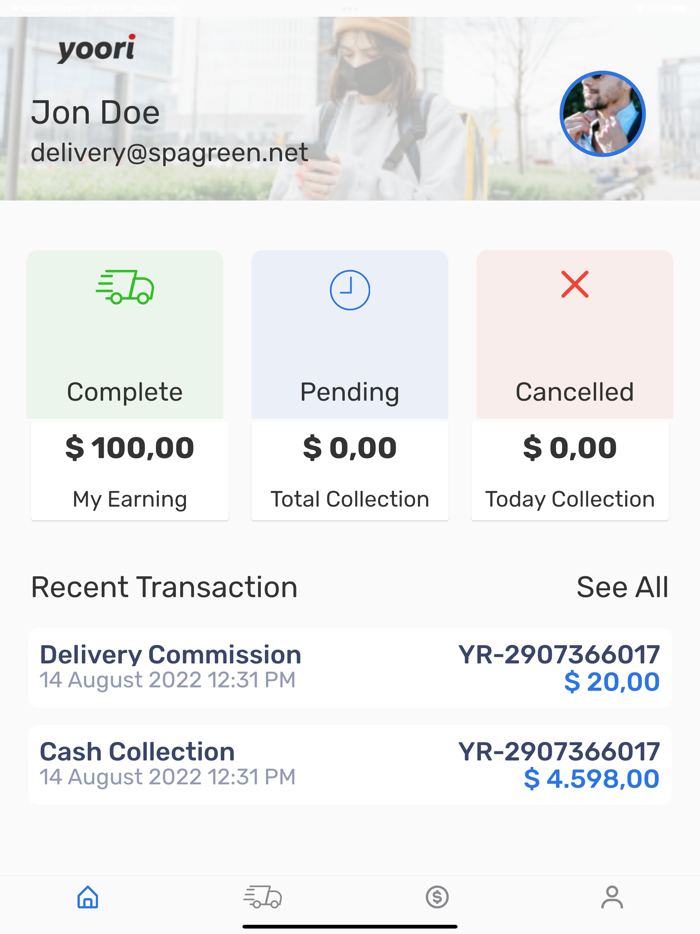YOORI Delivery Boy App