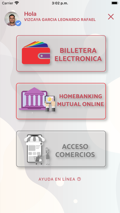 Mutual CAF Online Screenshot
