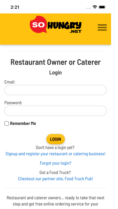 SoHungry.net Screenshot