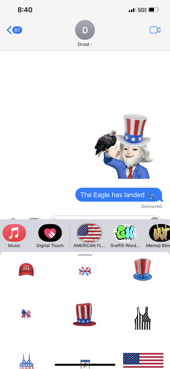 AMERICAN FLAGS JULY 4 Stickers