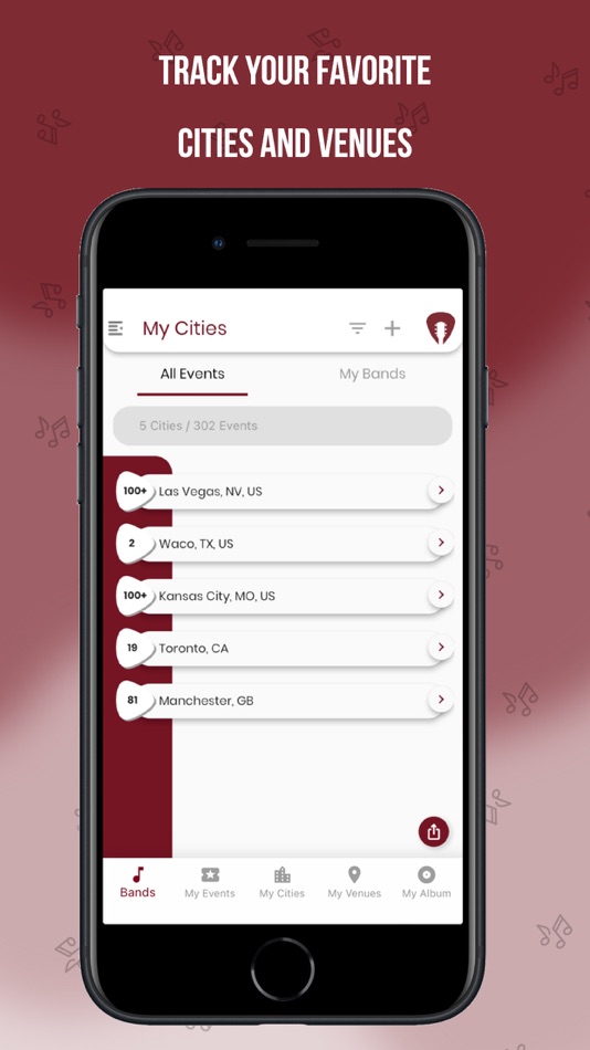 #5. Bands Around The World (iOS) 由: Fans Around, LLC