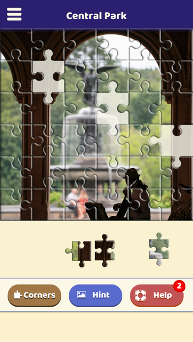 Central Park Love Puzzle Screenshot