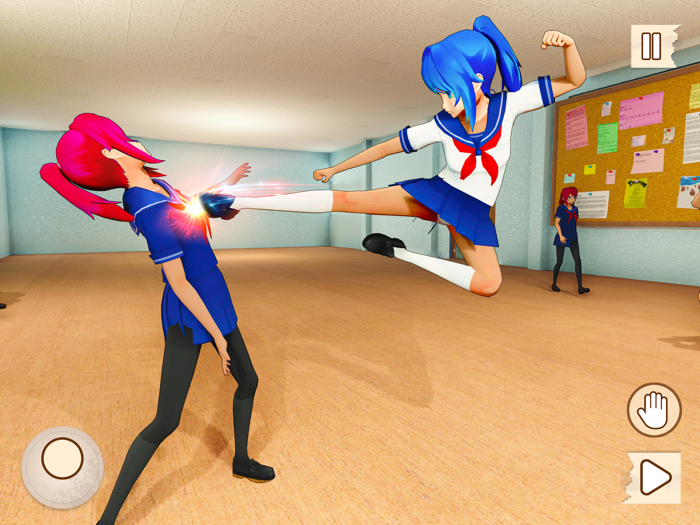 Anime Girl High School Student