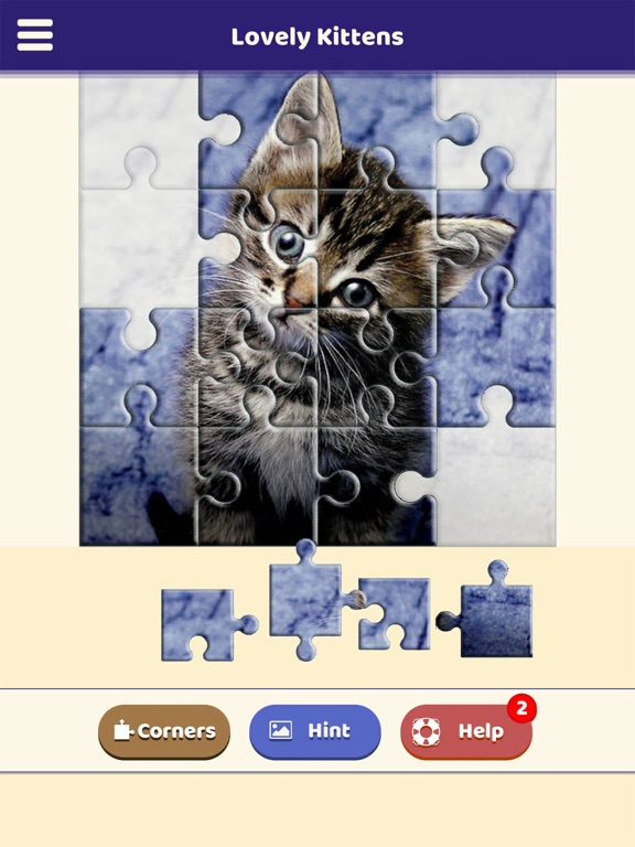 Lovely Kittens Puzzle iPad screenshot 2 - Games app