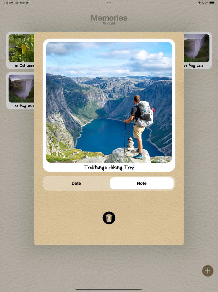 Memories - Photo Album Widget