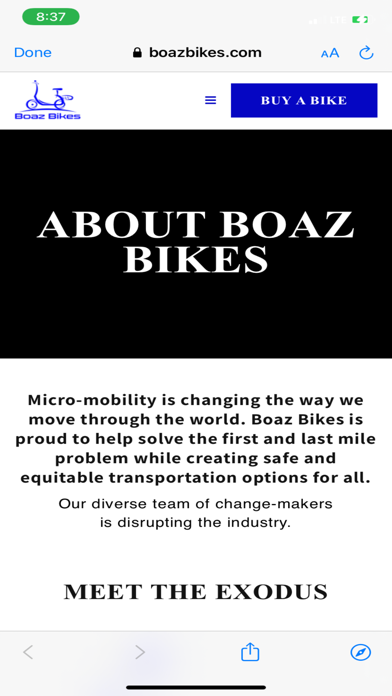 Boaz Bikes Corporate Directory Screenshot