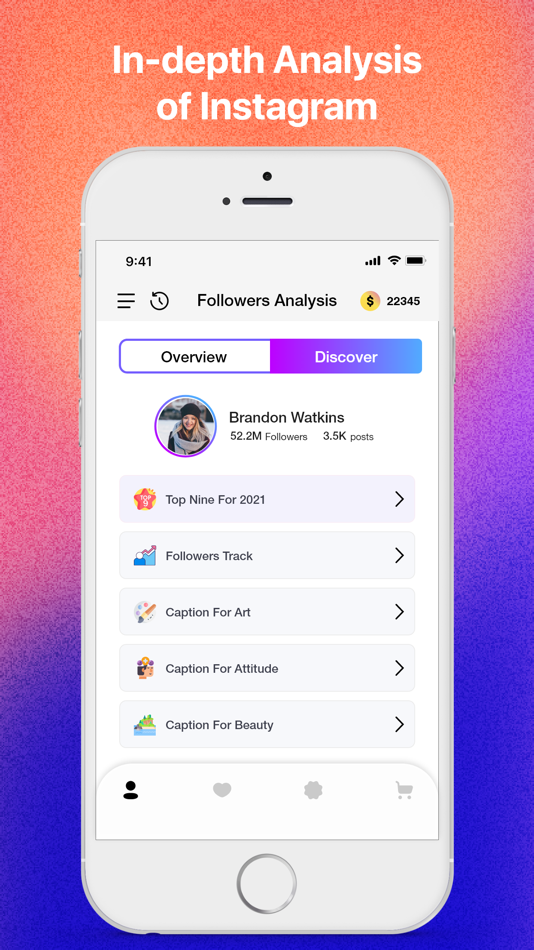 #1. GetInsmarta: IG Analyze (iOS) 由: 林蔚 辛
