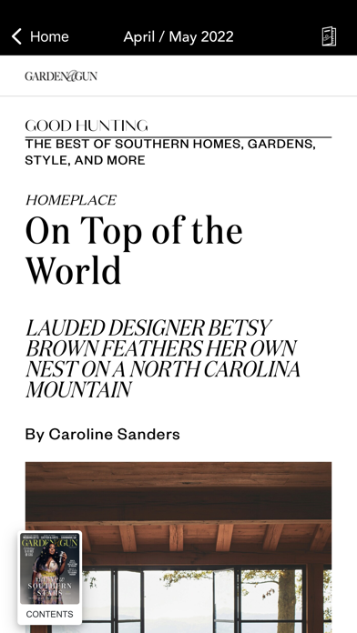 Garden & Gun Magazine Screenshot