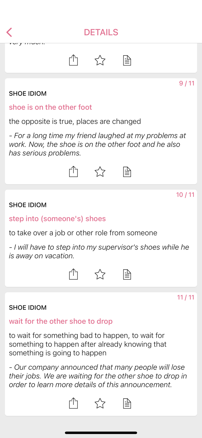 Clothing - Number idioms