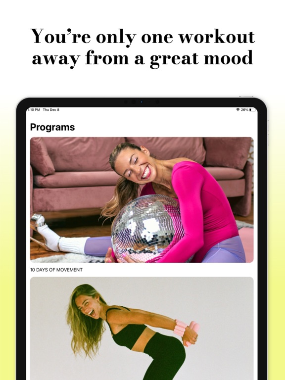Sweat With Sav iPad screenshot 5 - Health & Fitness app