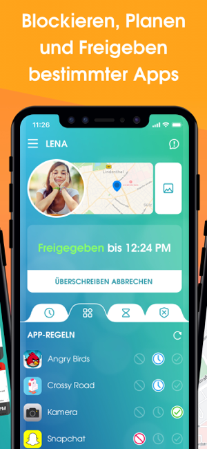 ‎Screen Time App & Handy Orten Screenshot