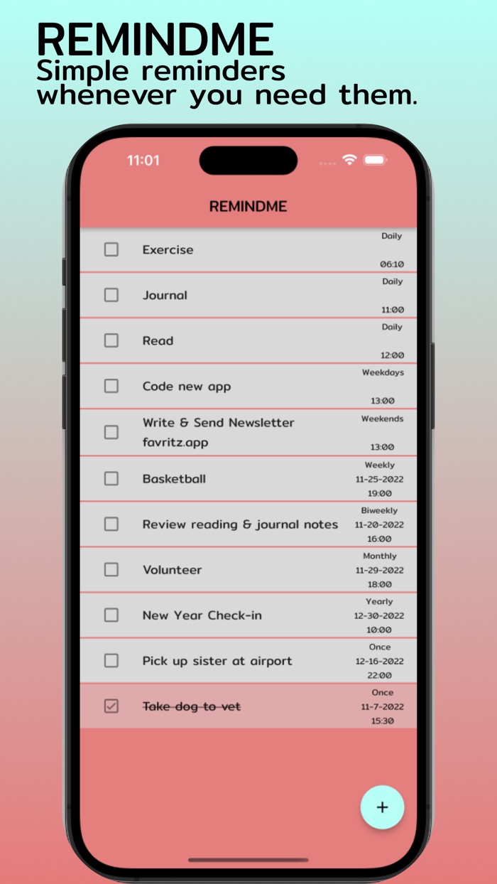 Remindme Simple Reminder App