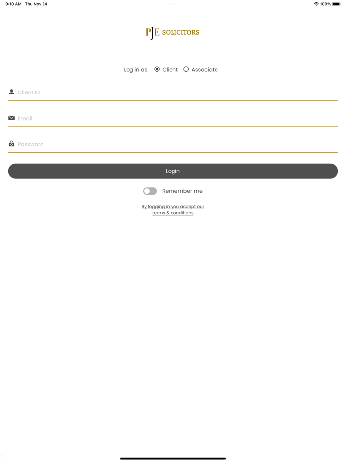 PJE Solicitors Portal