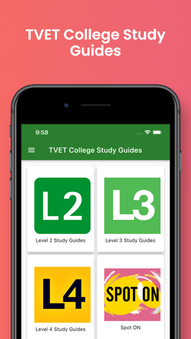 TVET College Study Guides Screenshot