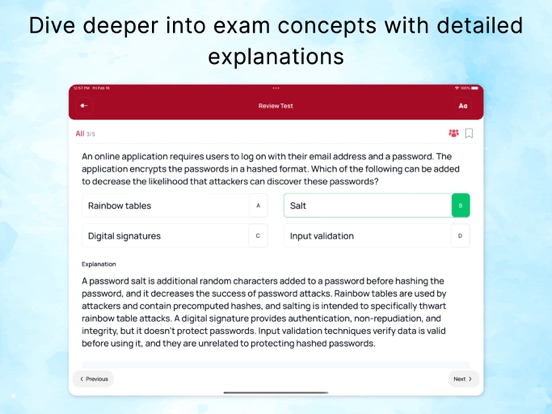 CompTIA Security+ by LearnZapp iPad screenshot 6 - Education app