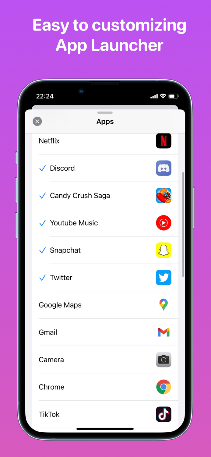 App Launcher for LockScreen •