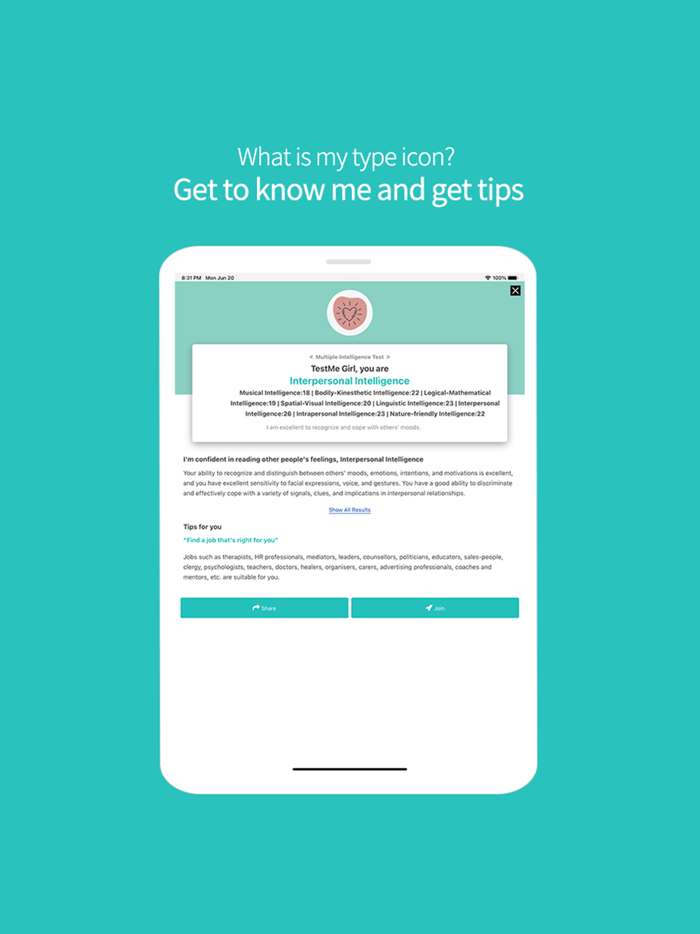 Test Me - personality tests