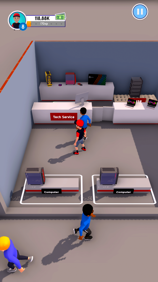 #10. Tech Store Tycoon (iOS) 由: Dumbbell Games Yazilim Anonim Sirketi