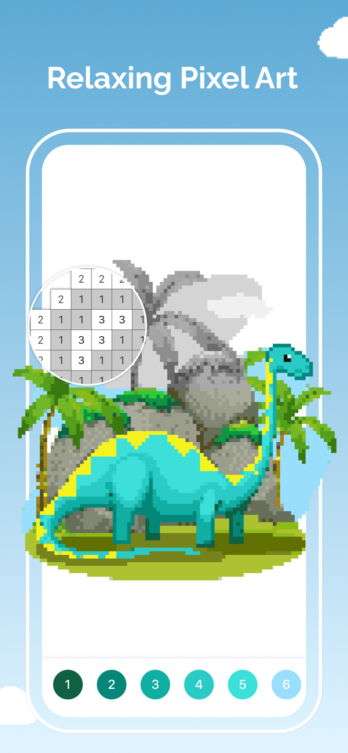 Pixel Art Coloring by numbers