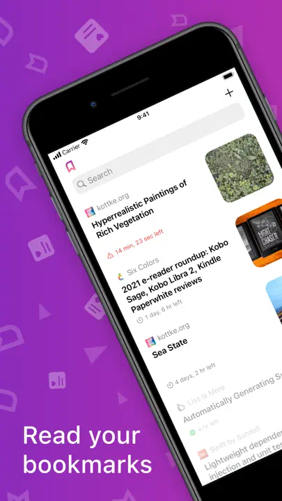 Ephemera: Expiring Bookmarks iPhone-skjermbilde 1
