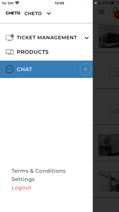 Cheto Service Screenshot