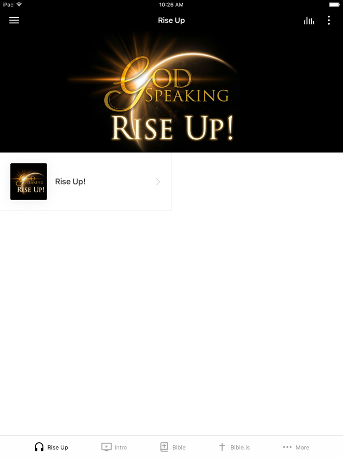 God Speaking Rise Up