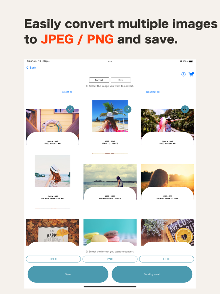 JPG and PNG JPEG Convert format