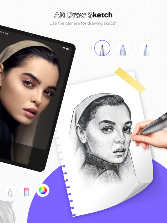 AR Drawing - Learn to Draw Art iPad screenshot 2 - Graphics & Design app