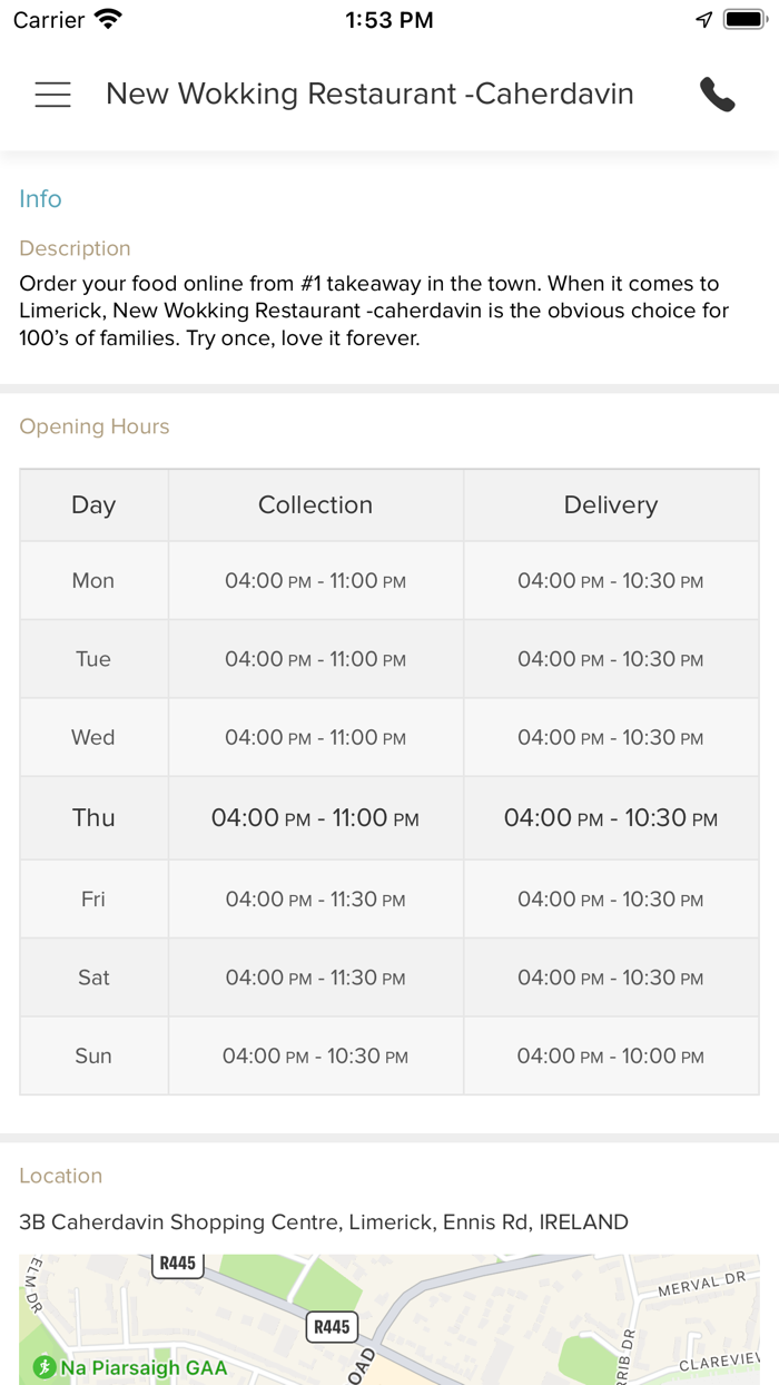 New Wokking Restaurant