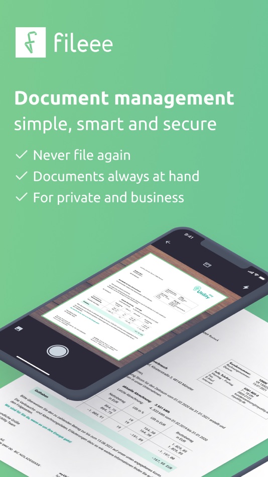 #1. fileee - for your paperwork (iOS) 由: fileee
