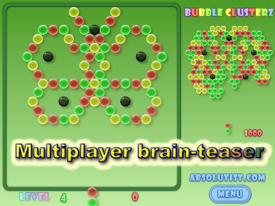 #4. Bubble Clusterz Puzzle HD (iOS) By: Absolutist Ltd