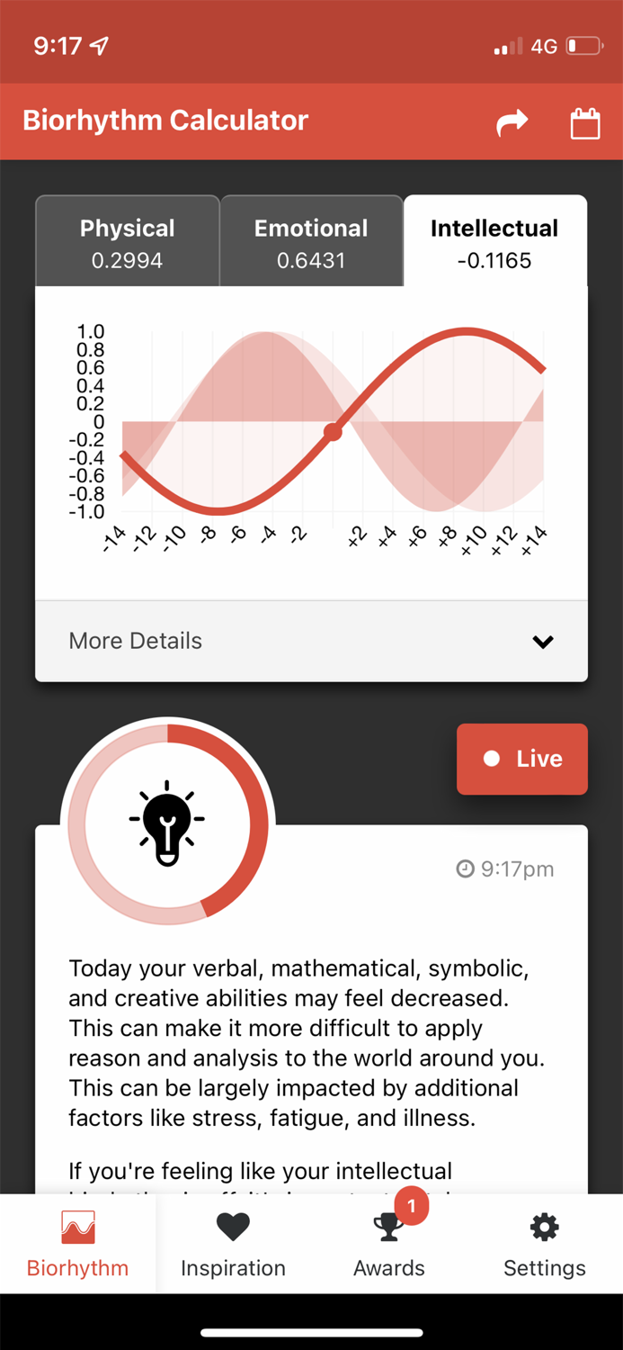 Biorhythm Calculator