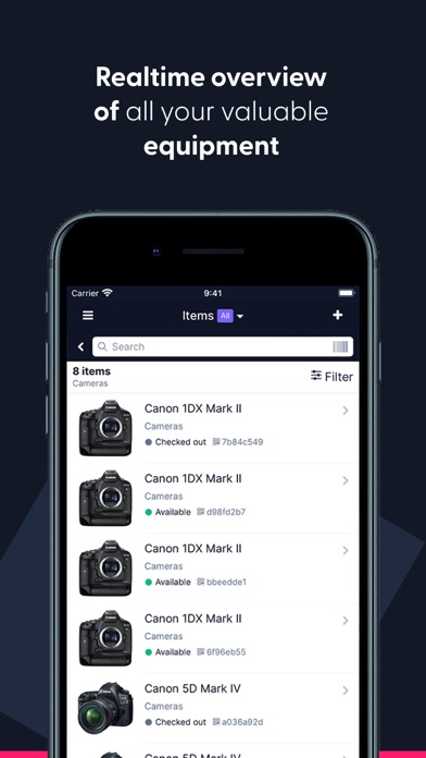 Cheqroom: Equipment Management Screenshot