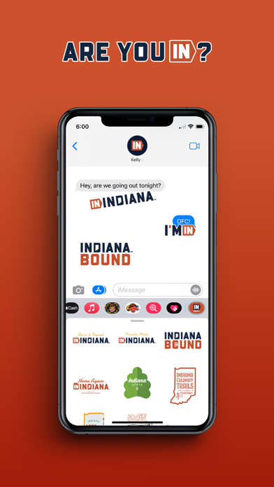 IN Indiana Stickers Screenshot
