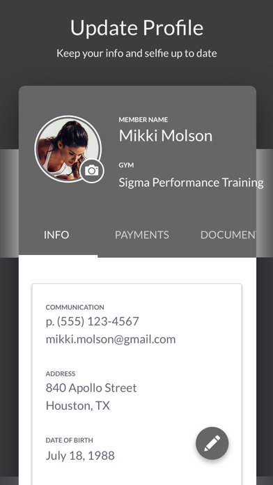 Sigma Performance Training Screenshot