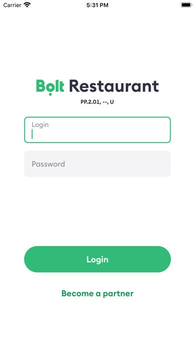 Screenshot #1 pour Bolt Restaurant App